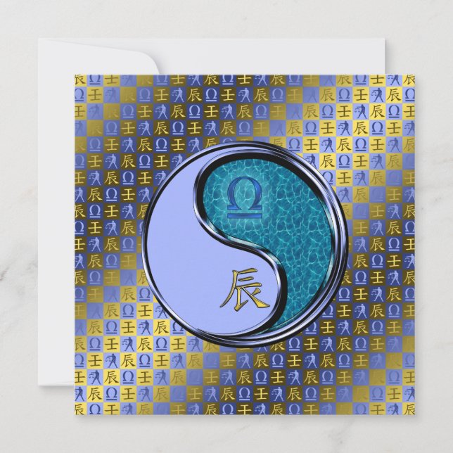 Libra & Water Dragon Card (Front)