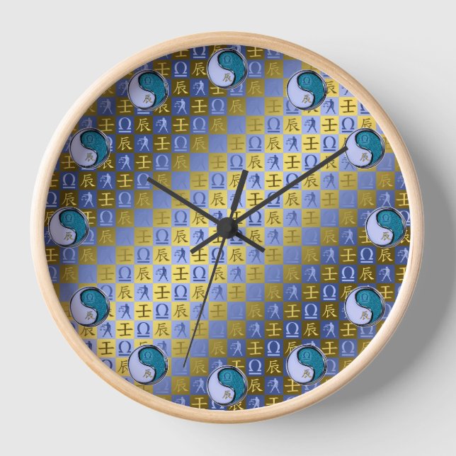 Libra & Water Dragon Clock (Front)