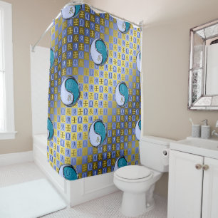 Libra & Water Dragon Shower Curtain
