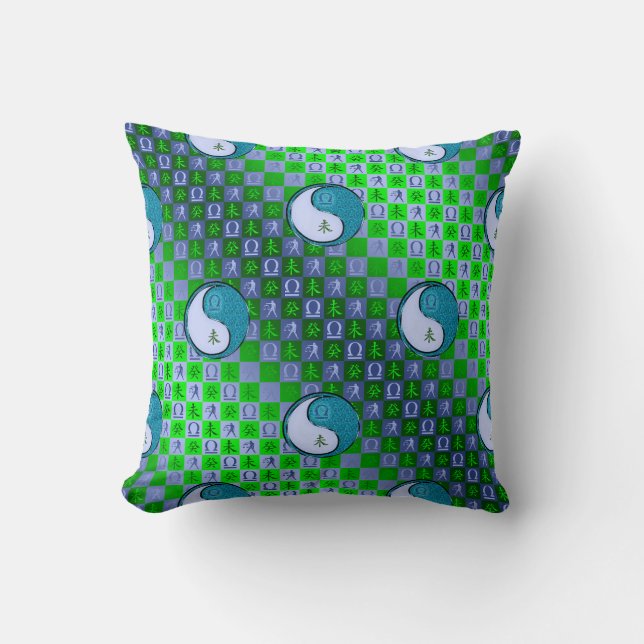 Libra & Water Goat Cushion (Front)