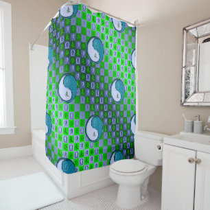 Libra & Water Goat Shower Curtain