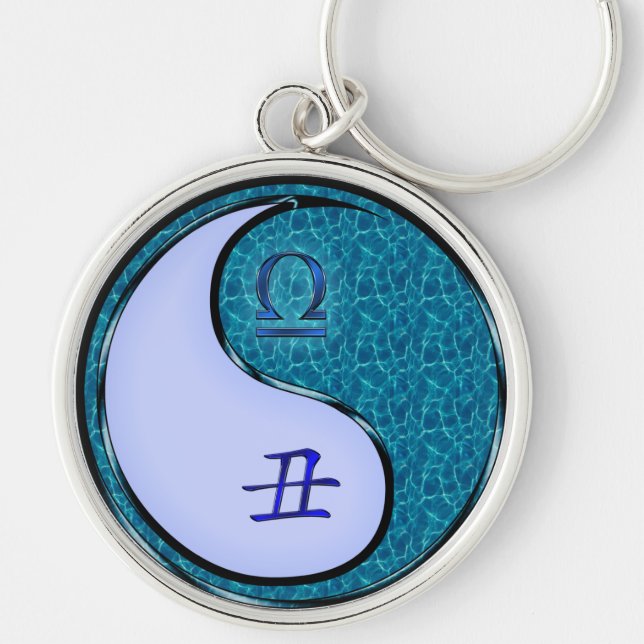 Libra & Water Ox Key Ring (Front)