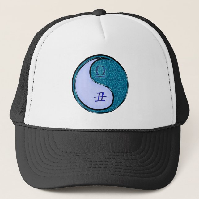 Libra & Water Ox Trucker Hat (Front)