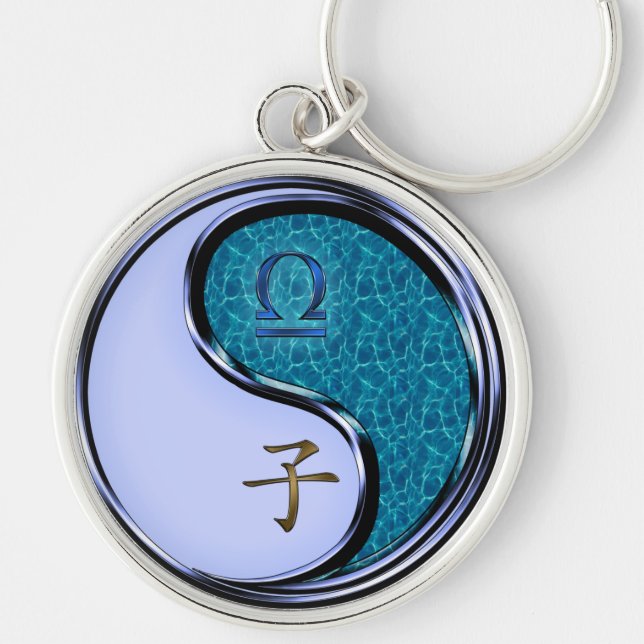 Libra & Water Rat Key Ring (Front)