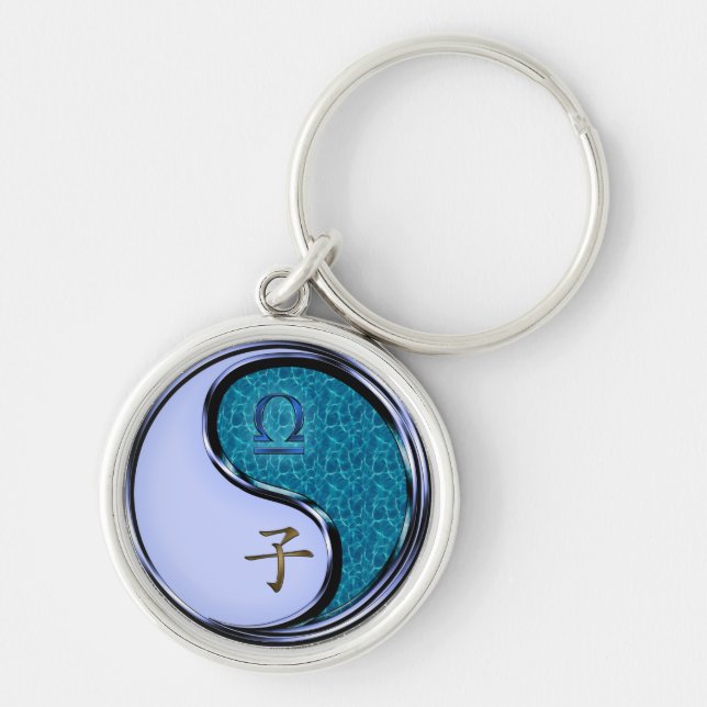 Libra & Water Rat Key Ring (Front)