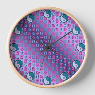 Libra & Water Rooster Clock