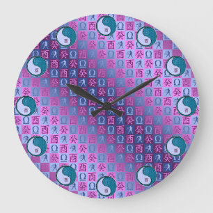 Libra & Water Rooster Large Clock