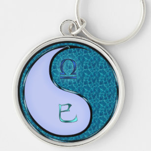 Libra & Water Snake Key Ring