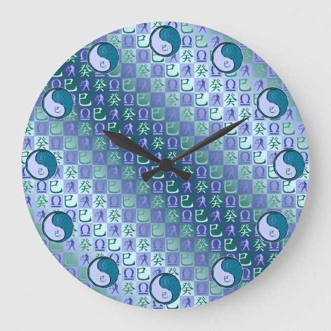 Libra & Water Snake Large Clock (Front)