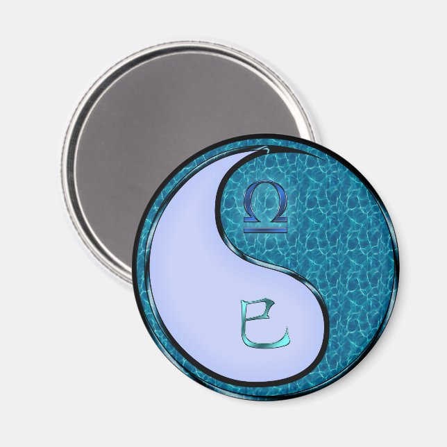 Libra & Water Snake Magnet (Front/Back)
