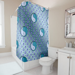 Libra & Water Snake Shower Curtain