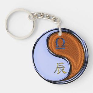 Libra & Wood Dragon Key Ring