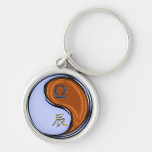 Libra & Wood Dragon Key Ring