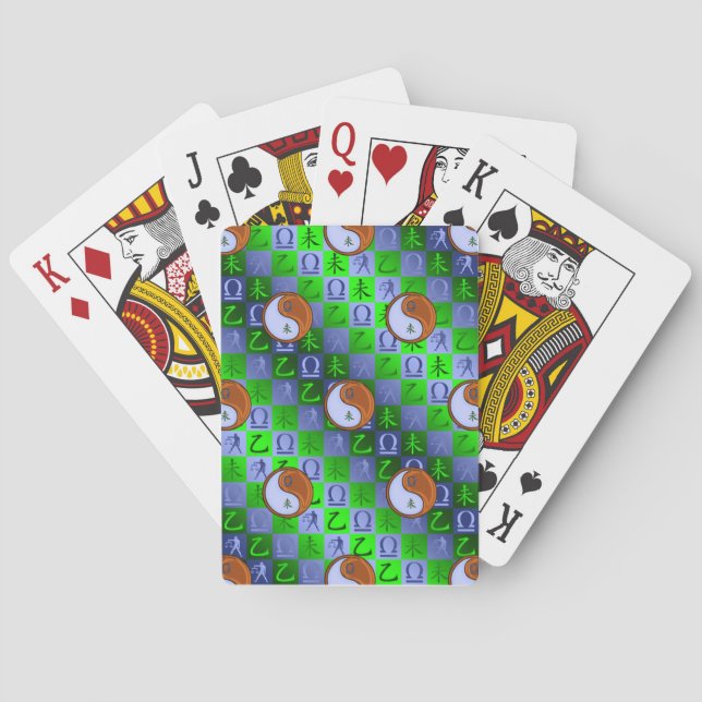 Libra & Wood Goat Playing Cards (Back)