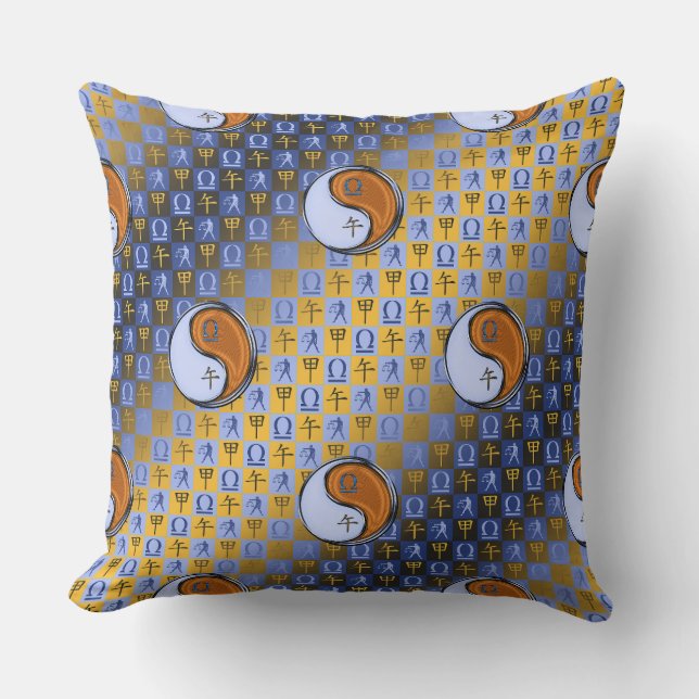 Libra & Wood Horse Cushion (Front)