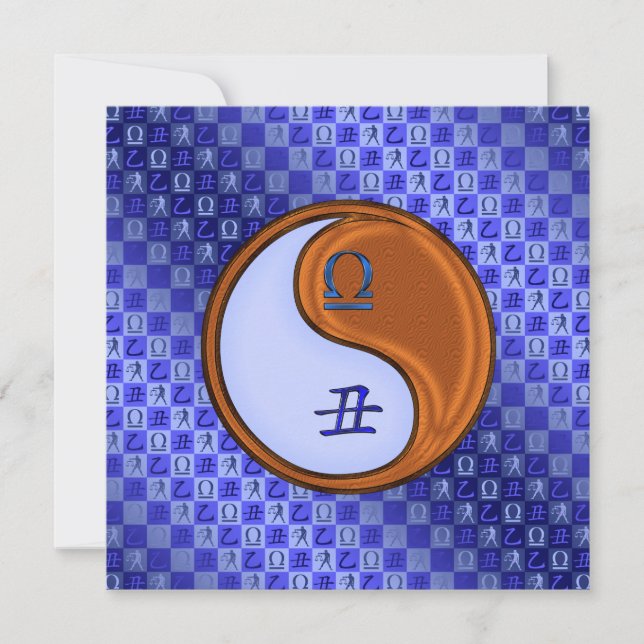 Libra & Wood Ox Card (Front)