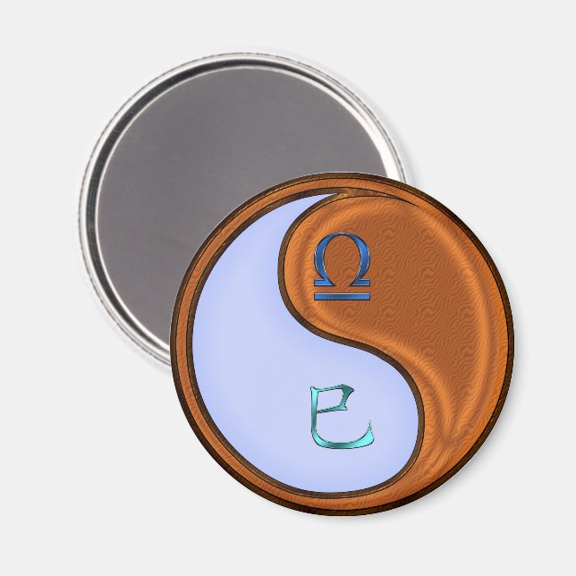 Libra & Wood Snake Magnet (Front/Back)