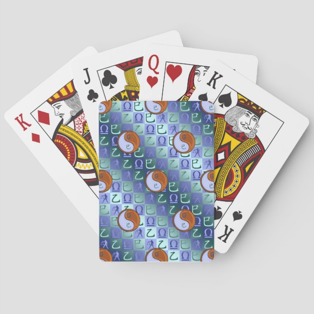 Libra & Wood Snake Playing Cards (Back)