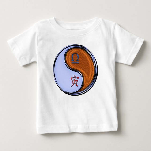 Libra & Wood Tiger Baby Bodysuit (Front)