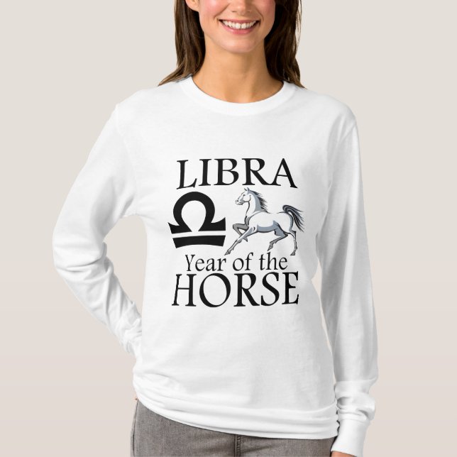 Libra Year of the Horse Zodiac Symbol Shirt (Front)