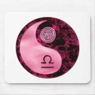 Libra Yin Yang Mouse Pad