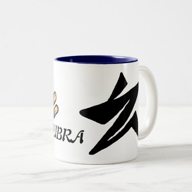 LIBRA.ZIQPU Two-Tone COFFEE MUG (Front Right)