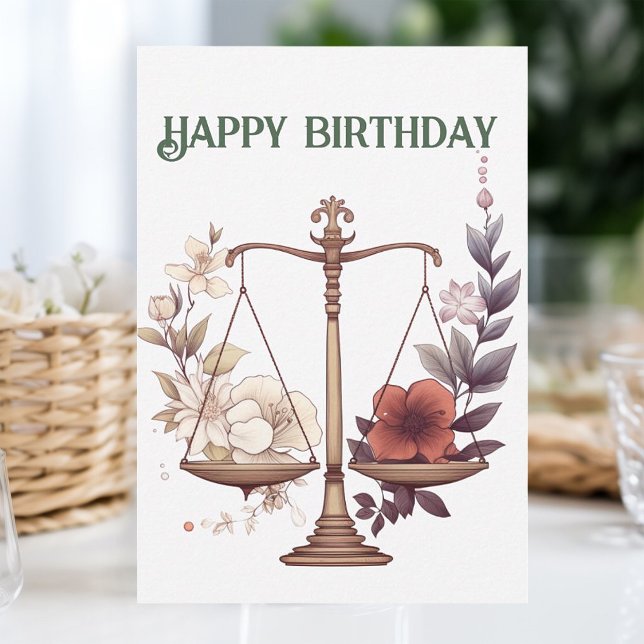  Libra zodiac birthday  card (Creator Uploaded)