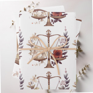 Libra zodiac birthday Wrapping Paper Sheet