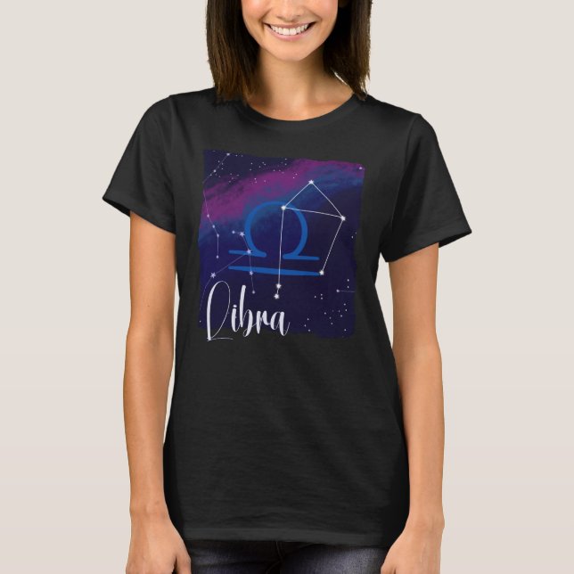 Libra Zodiac Constellation T-Shirt (Front)