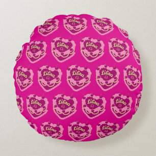 Libra Zodiac Coquette Heart Birthday Cake Round Cushion