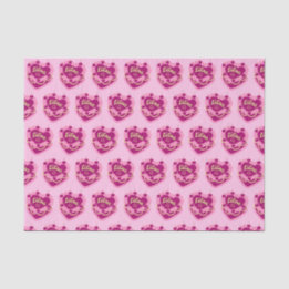 Libra Zodiac Coquette Heart Birthday Cake Tissue Paper