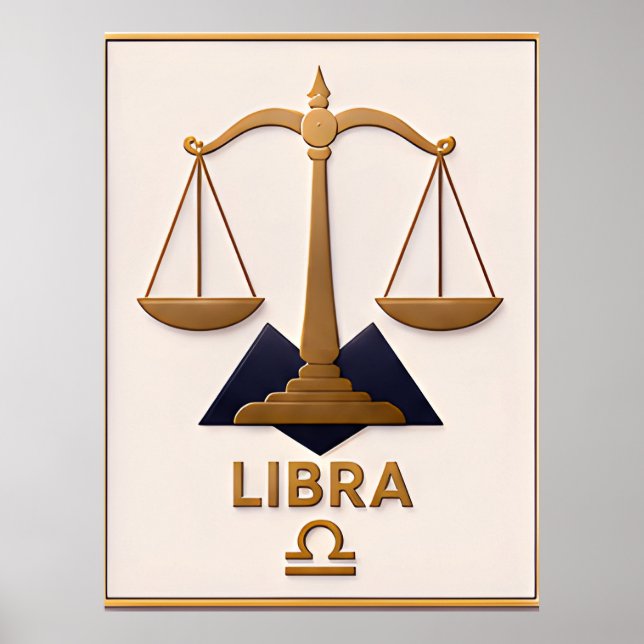 Libra Zodiac Decor Astrology Gift (Front)