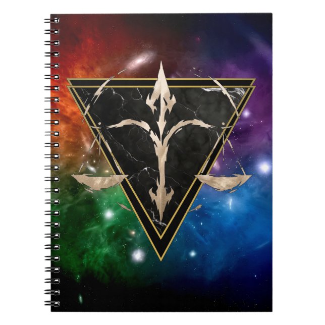 Libra Zodiac Gift Astrology Notebook (Front)