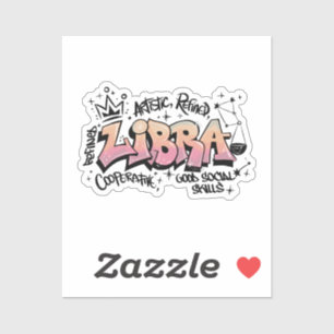 Libra Zodiac Graffiti