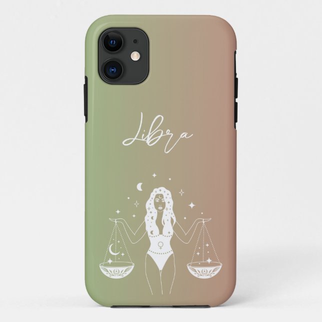 Libra zodiac horoscope star sign gradient Case-Mate iPhone case (Back)