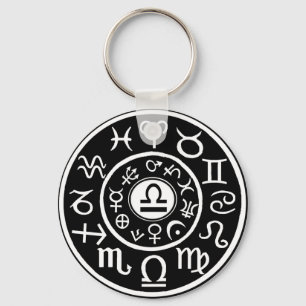 Libra - Zodiac Key Ring