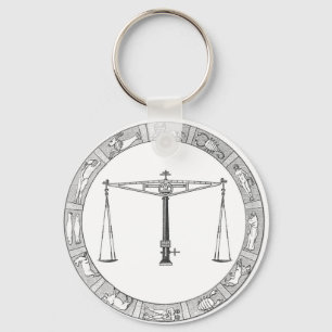 LIbra Zodiac Keychain