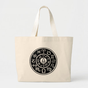 Libra - Zodiac Large Tote Bag