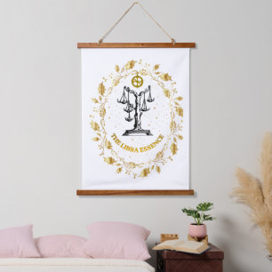 Libra Zodiac Luxury Aesthetic Stars Art Hanging Tapestry