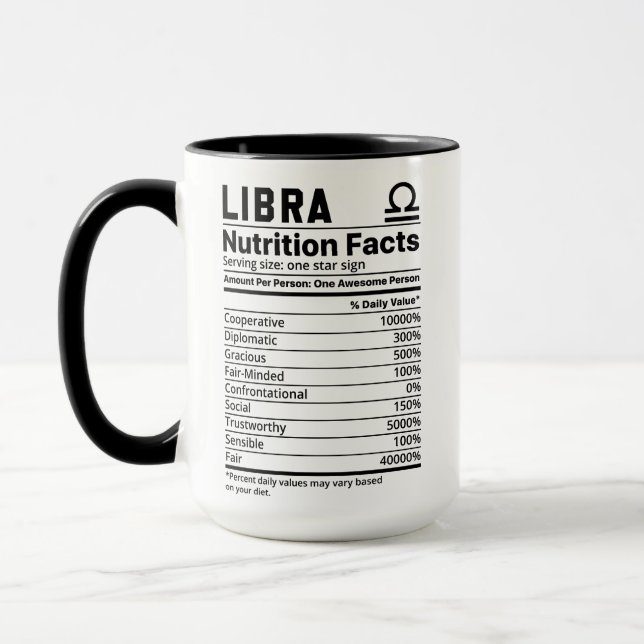 Libra Zodiac Mug (Left)