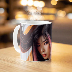 Libra Zodiac Musician Harp Coffee Mug