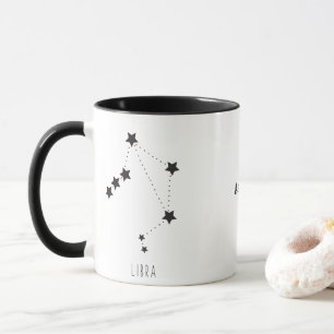 Libra Zodiac October Birthday Personalise Name Mug