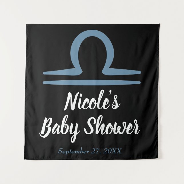 LIBRA Zodiac September October Birthday Astrology  Tapestry (Front)