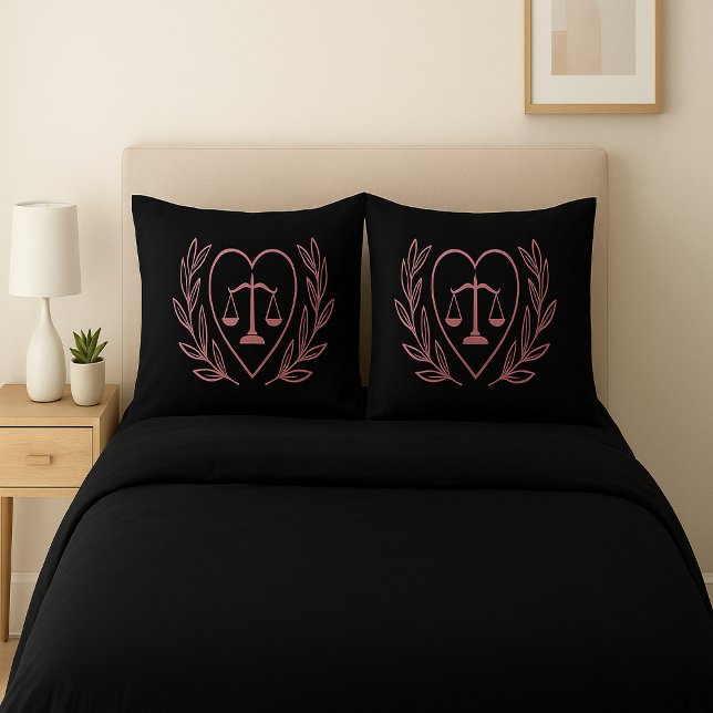 Libra Zodiac Sign and Heart Pillowcases (Creator Uploaded)