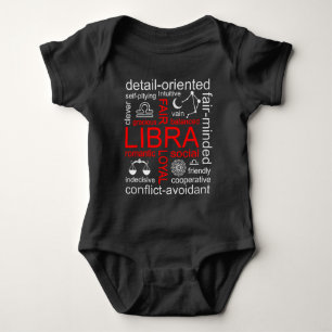 Libra Zodiac Sign Baby Bodysuit