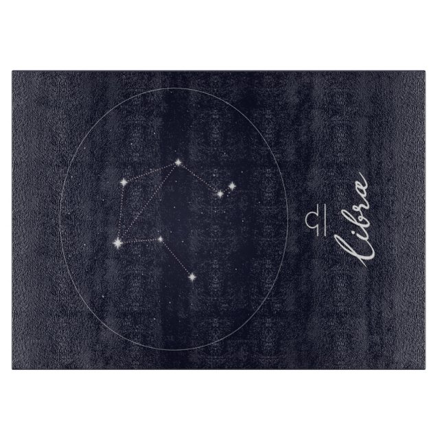 Libra Zodiac Sign | Cute Funny Birthday Gift Cutting Board (Front)