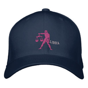 Libra Zodiac Sign Embroidery Sept 23 - October 22 Embroidered Hat