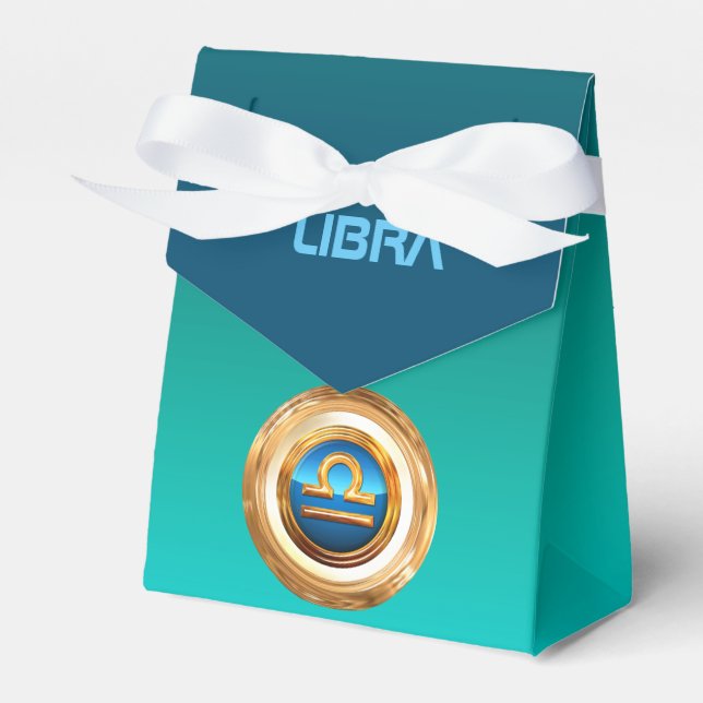 Libra Zodiac Sign Favour Box (Front Side)