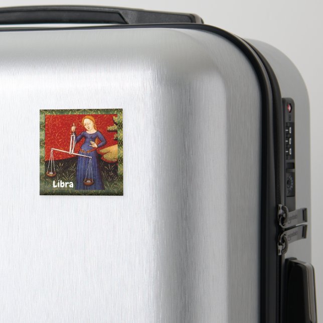 Libra Zodiac Sign Scales Birthday Party Magnet (In Situ (Luggage))