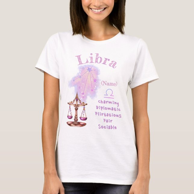 Libra Zodiac Sign T-Shirt *1 (Front)